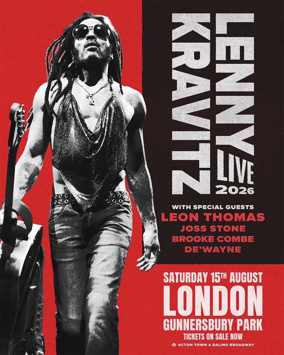 London, let's amplify love.
Tickets on sale now: lennykravitz.com/tour/