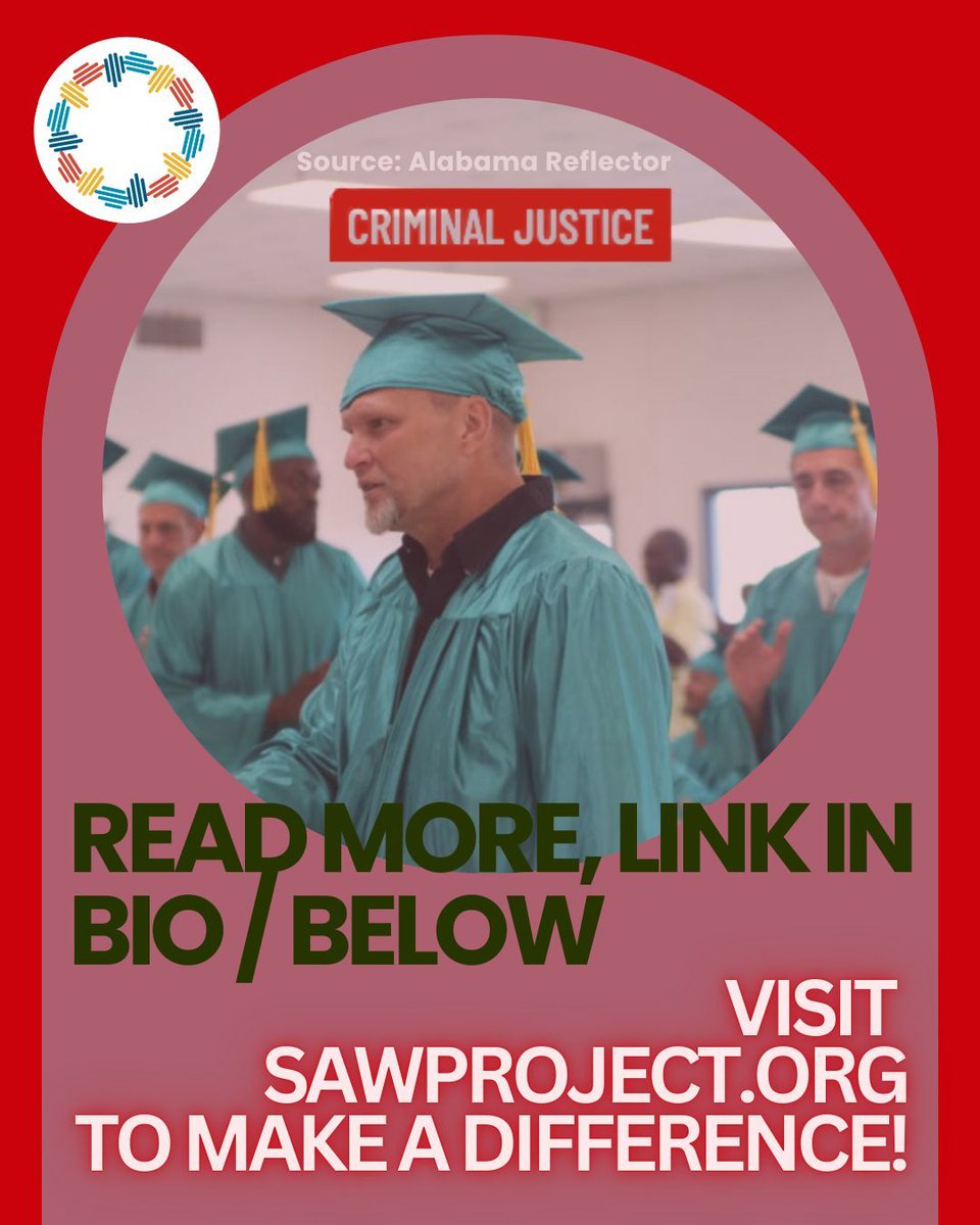 This historic milestone of 400 graduates in Alabama proves that transition programs are more than just a "roadmap"—they are a lifeline.

Move away from the cycle of recidivism and toward a culture of restoration.

📖 Full article: buff.ly/jk71aNX

 #Alabama #SAWProject