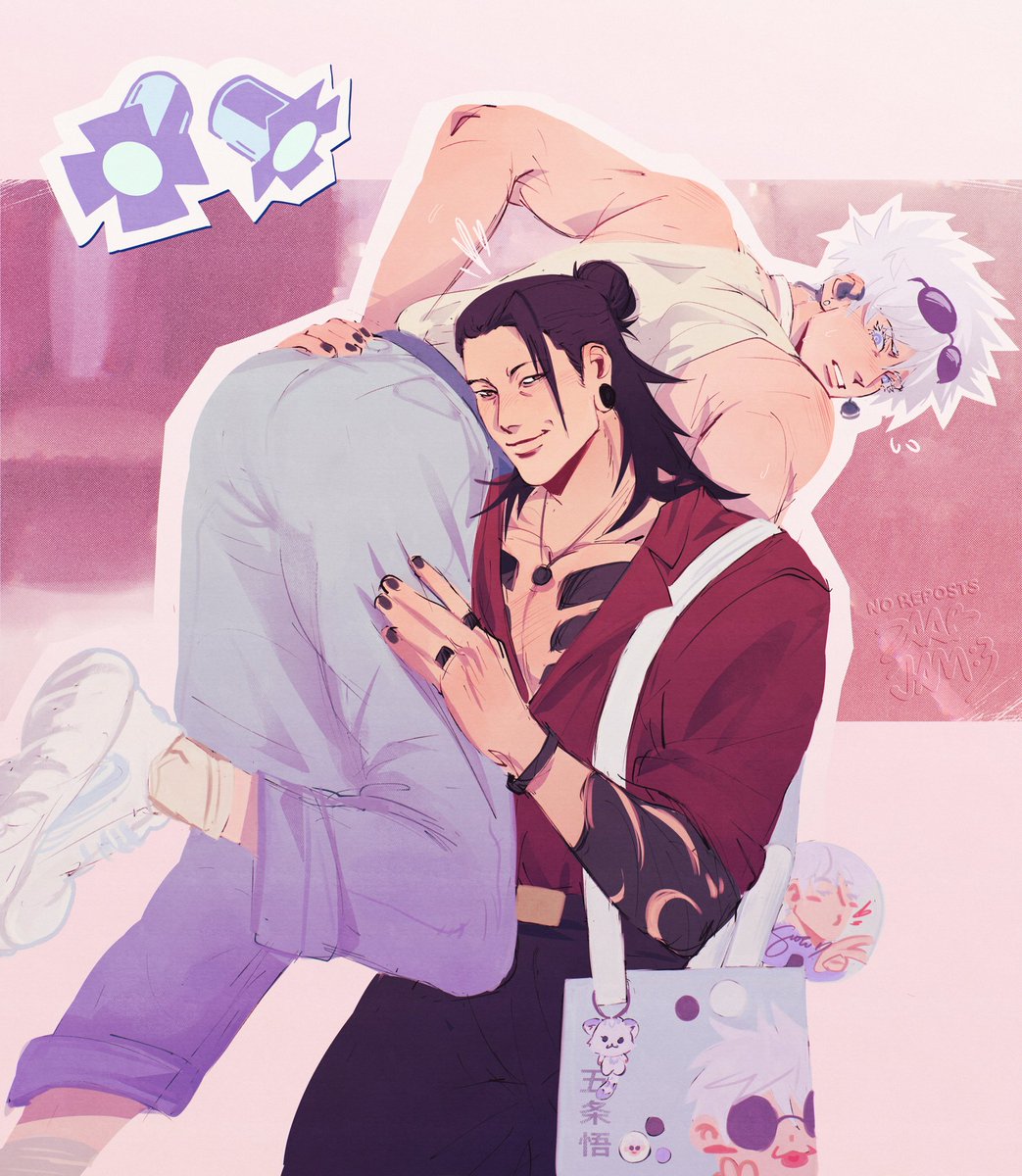 zaabjams's tweet image. yakuza's way of bagging an idol #夏五 #gego