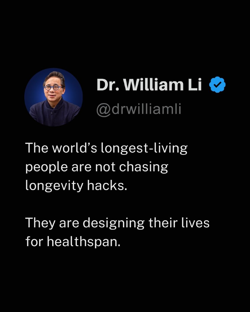 drwilliamli's tweet image. 🧬 Blue Zones show us: lifestyle &amp;gt; genetics.

Healthspan is built daily.

Follow for more.

#BlueZones #LongevityScience #Healthspan #FoodAsMedicine #HealthyAging #WellnessJourney

--

RESEARCH PAPER: pubmed.ncbi.nlm.nih.gov/40479568/