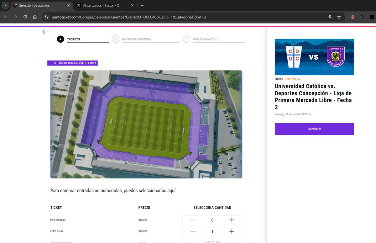 Disponibles entradas en ambas galerias para el domingo 🏃‍♂️ #LosCruzados