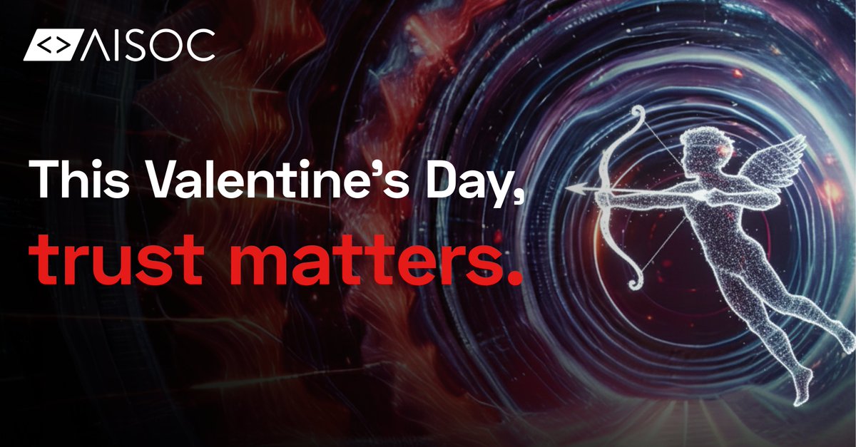 💌 With #ValentinesDay around the corner, here’s a reminder that trust matters.

🔐 #AISOC helps businesses stop cyber threats before they strike. This is security you can trust.

👉 aisoc.cloud