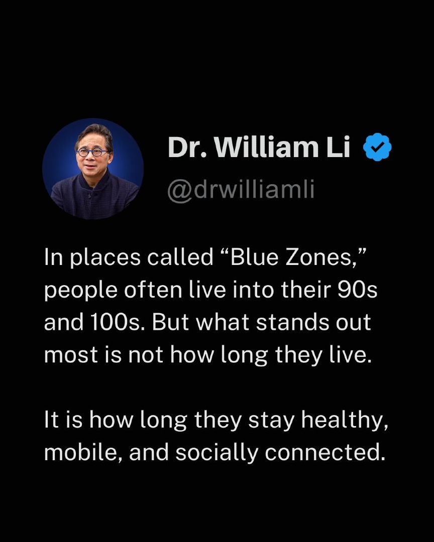 drwilliamli's tweet image. 🧬 Blue Zones show us: lifestyle &amp;gt; genetics.

Healthspan is built daily.

Follow for more.

#BlueZones #LongevityScience #Healthspan #FoodAsMedicine #HealthyAging #WellnessJourney

--

RESEARCH PAPER: pubmed.ncbi.nlm.nih.gov/40479568/