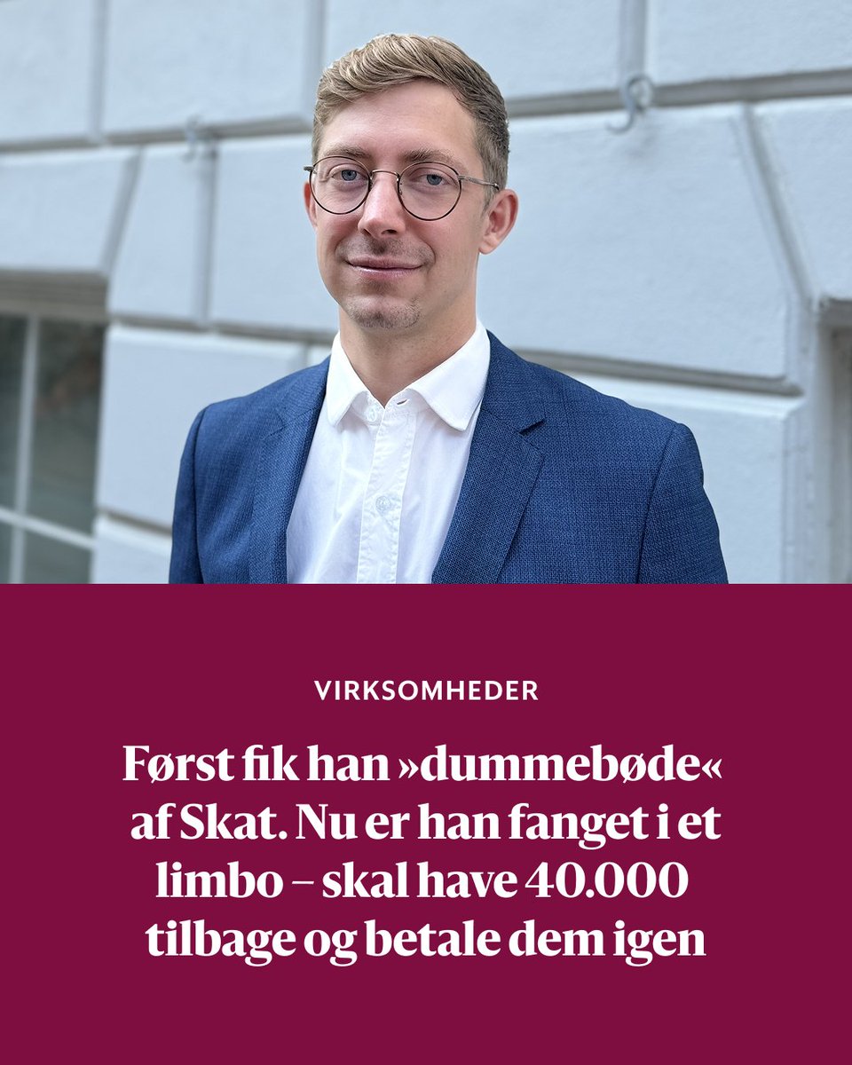 Michael Lindahl blev pålagt at betale knap 30.000 kroner i renter, fordi han havde betalt sin virksomheds moms for tidligt. 

Nu venter han på, at sagen kan komme ud af verden, men det er uvist, hvornår det sker. 

📷 Laura Alberte Villumsen

berlingske.dk/virksomheder/f…