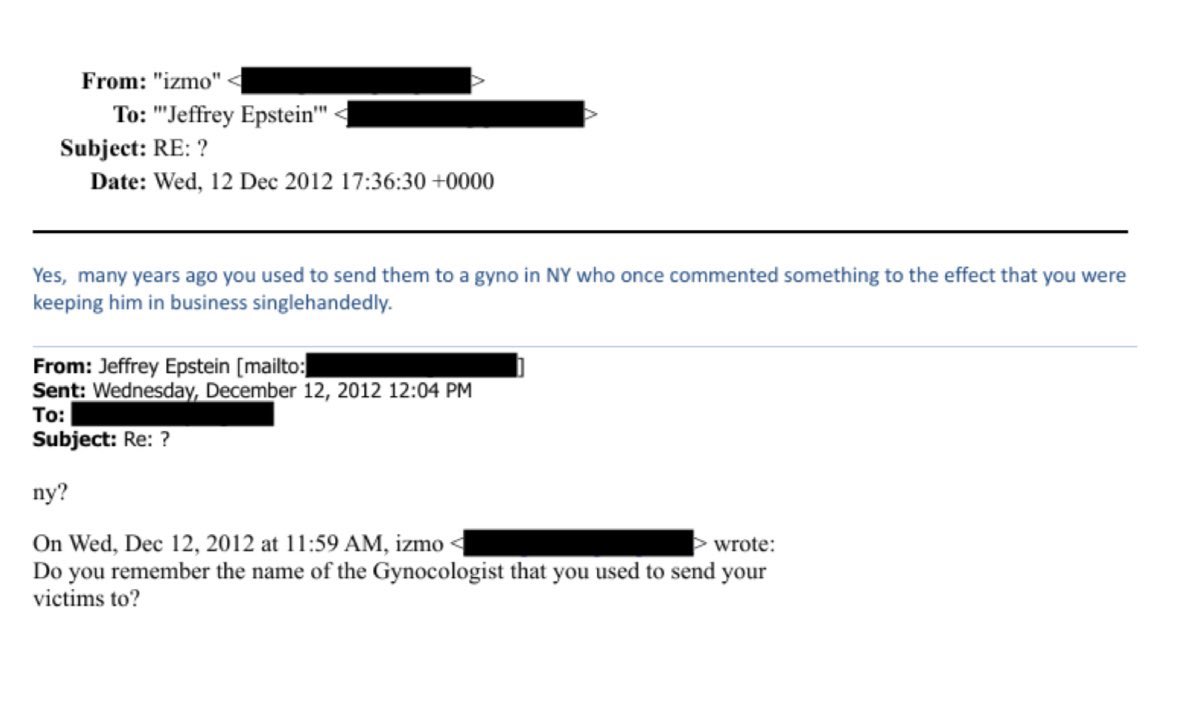 Dave_Longevity's tweet image. “Do you remember the name of the gynecologist you used to send your victims to?”

“You used to send them to a gyno in NY who once commented that you were keeping him in business single handedly”. 

Just a reminder that doctors are all MANDATED REPORTERS.