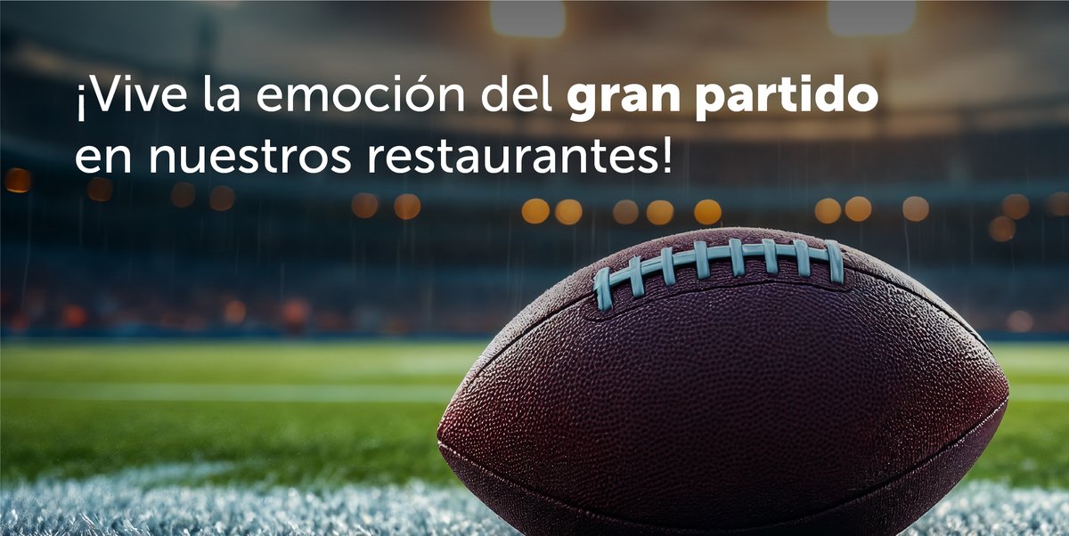 Disfruta la emoción del gran juego en nuestros restaurantes.

Reúne a tu gente y acompáñalo con comida, bebidas y un ambiente ideal para vivir cada jugada. 🍔🍻🏈