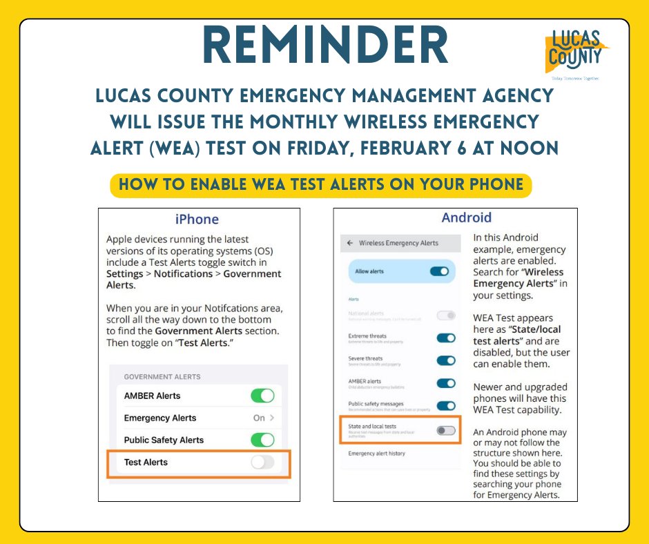 Lucas County EMA tweet media