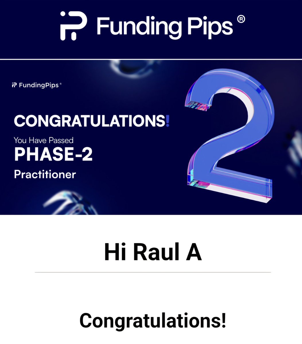 Vamos con la segunda cuenta de fondeo en lo que va de 2026. A ritmo de cuenta por mes 🫡