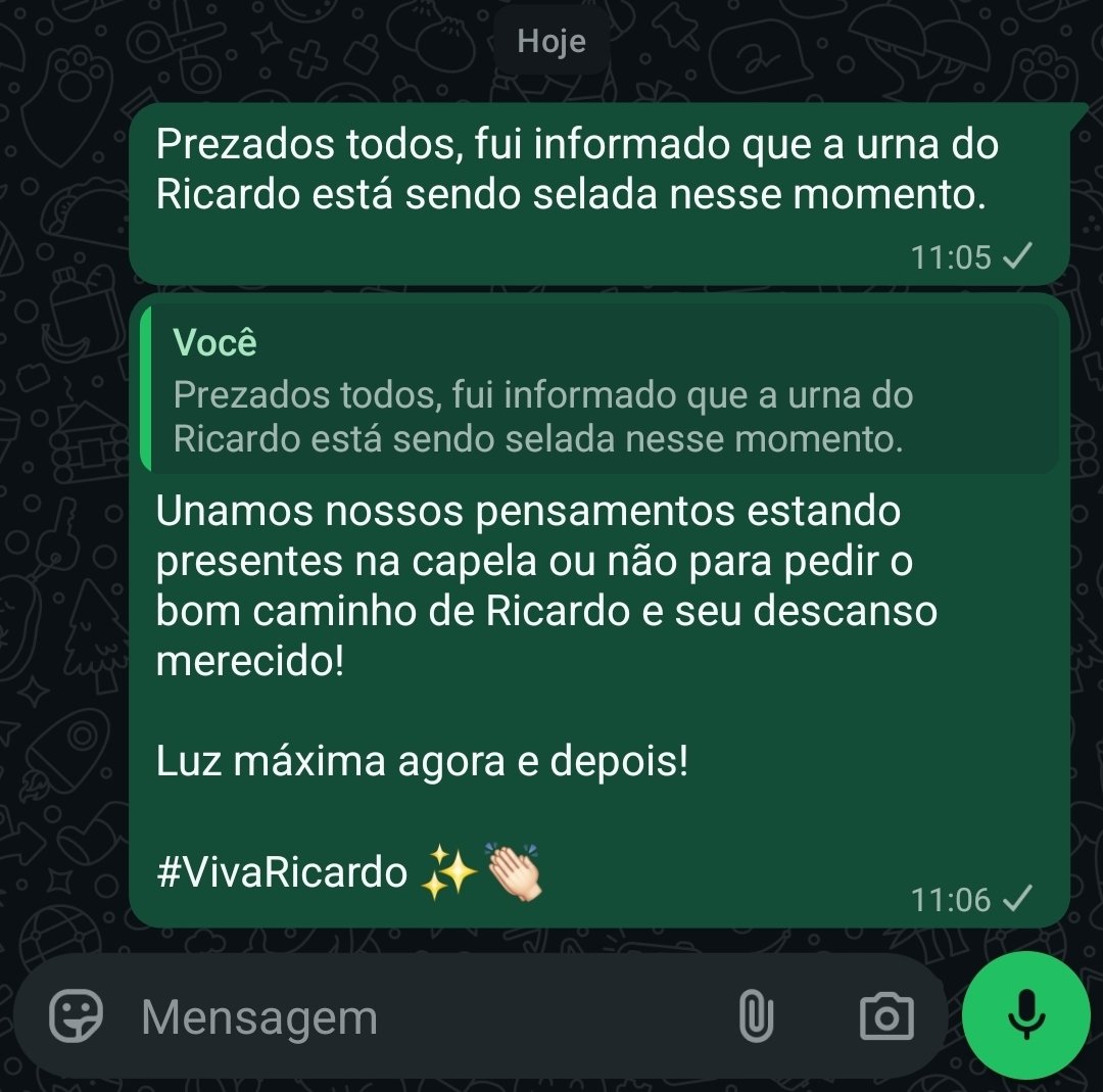 Adeus, Ricardo Schnetzer! 💔✨️🤍