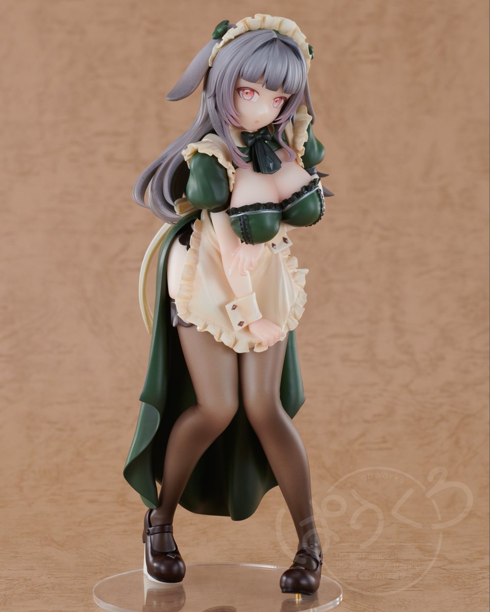 _gbworks's tweet image. WF2026Wにてオリジナルキャラクターの
メイドうさちゃんと水着とらちゃんも再販いたします！

アイデカール付きの3Dプリントキットです！
腰の布とスカートはそれぞれ着脱可能になっております！　　　　　　　　　　　

価格：各9,000円
パーツ数：うさ/39 とら/45
卓番：4−33−04

#WF2026W