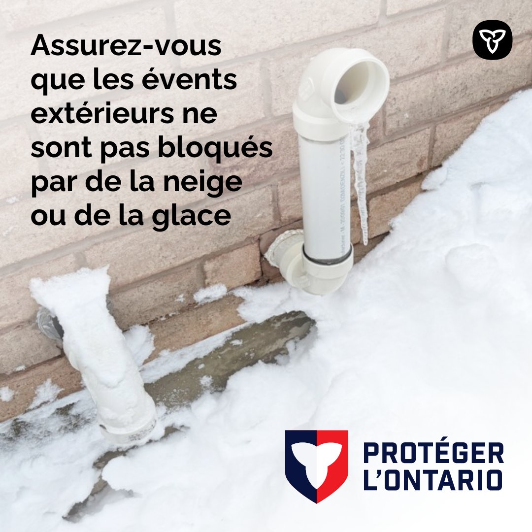 ONsecurite's tweet photo. En cas de grosses chutes de neige, vérifiez que la neige ne bloque pas les compteurs de gaz et les évents extérieurs.

Si la neige empêche la ventilation des appareils au gaz et de chauffage, du monoxyde de carbone peut s’accumuler à l’intérieur, ce qui peut être mortel. https://t.co/2ZXXCocXfC
