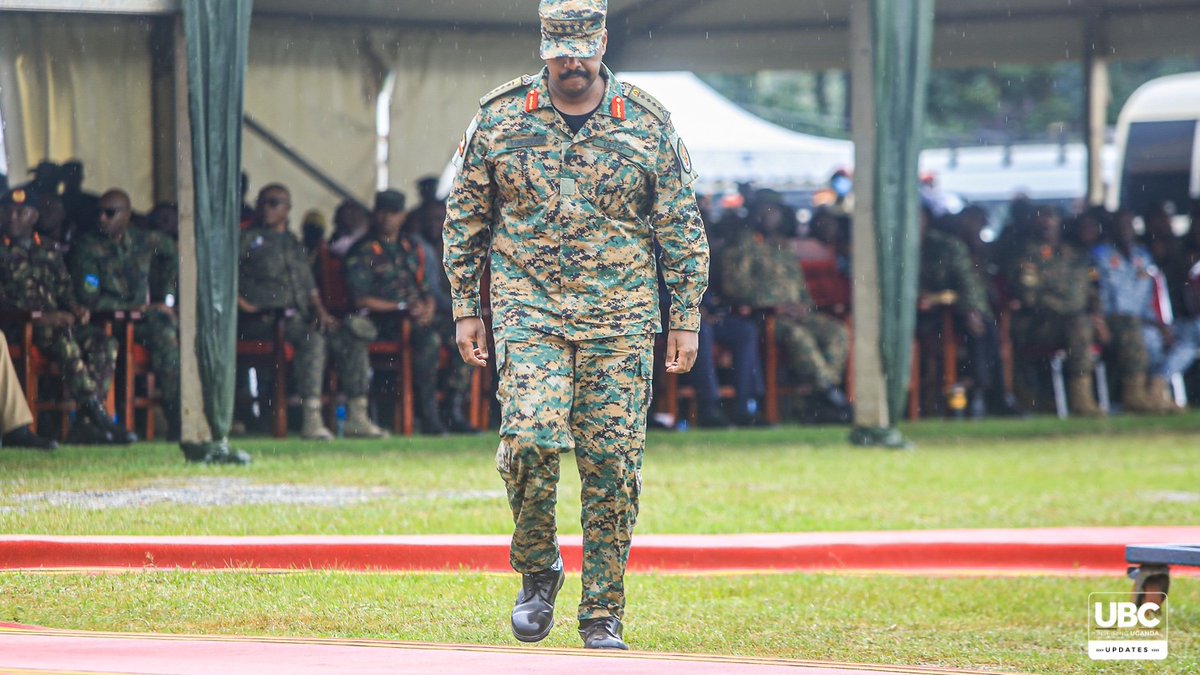 ubctvuganda's tweet photo. PHOTOS: Commander-in-Chief &amp; President Elect Gen. Yoweri Museveni honors CDF Muhoozi for Gallantry in Anti-Terror Missions in Somalia, DR Congo, and South Sudan. https://t.co/0JWbMHr94Q