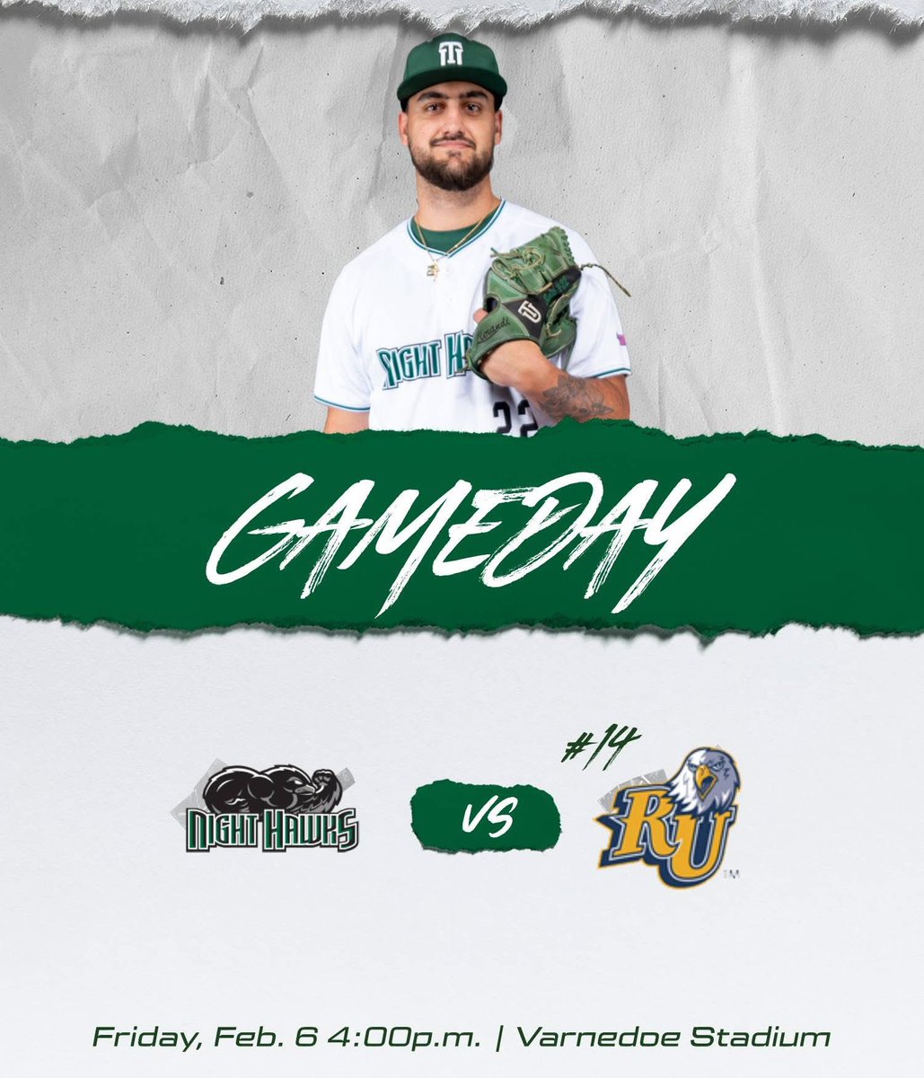 nighthawksbsbl's tweet photo. We open our season at home today with a single game against No.14 Reinhardt Eagles!

📊:https://t.co/8dLyrXW910
📺: https://t.co/kZMU5tgvUu https://t.co/ZjIYsdyzPG