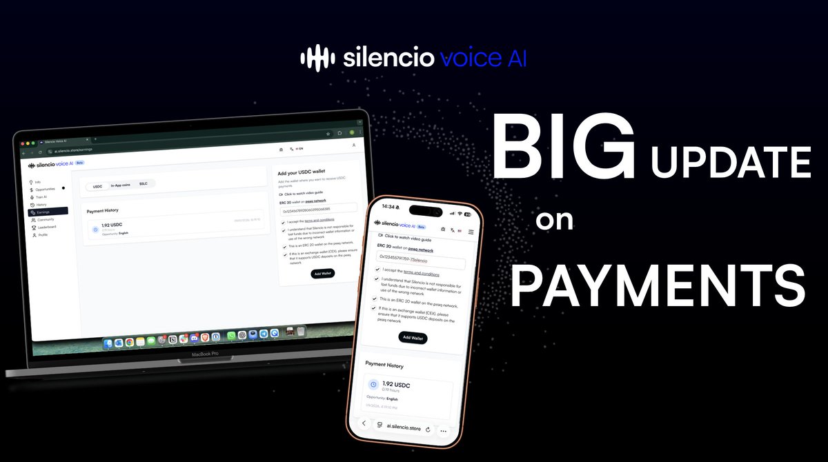 Big Silencio update! 🚨

Even with markets in the red, we continue to deliver! 

Client has purchased these campaigns for all high quality eligible recordings up to Feb 1, 2026:
🇫🇷 French
🇩🇪 German
🇯🇵 Japanese
🇲🇾 Malaysian English
🇻🇳 Vietnamese

🔹≥10 min high-quality voice? →