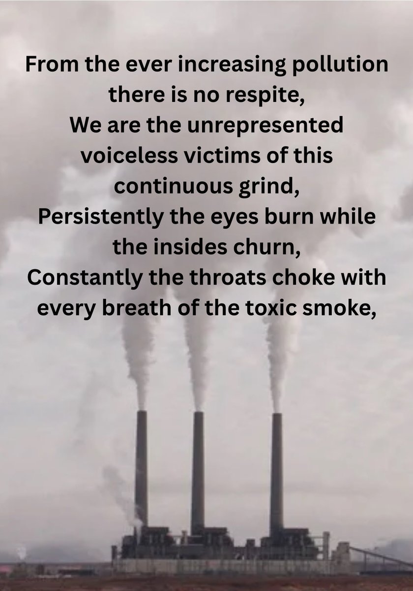arksangel's tweet photo. Nature’s War Cry 🌱⌛️ #newpoem #poetryforthesoul #poetrycommunity #poetryheals #pollution #pain #natureisresilient #hope #wordsmatter #keeponwriting #writingcommunity #writerslift #keeponfighting #healing #survivingdelhi #Airemergency #CleanAir #MyRightToBreathe #saveourchildren https://t.co/p9eIUs1IBD