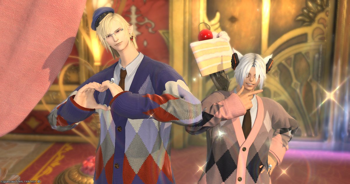 m_Laze_FF14's tweet photo. はっぴーばれんてぃおん！ https://t.co/XL1upYg9Hb