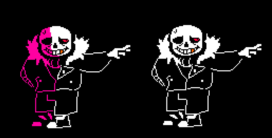 KrPQaFiD7P39973's tweet photo. #undertaleAU #pixelart 
our broken constellations. https://t.co/hnmP0GOdoU