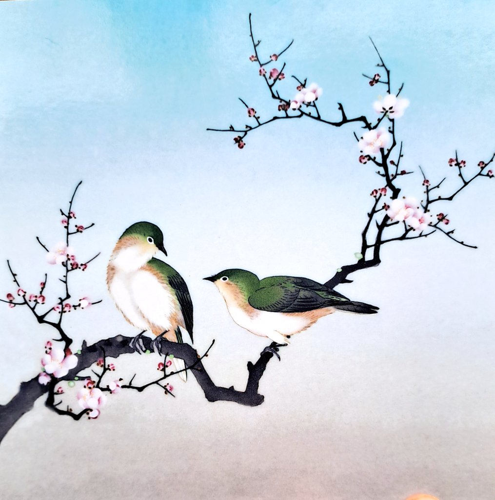 "Perhaps there is a language which is not made of words and everything in the world understands it. Perhaps there is a soul hidden in everything and it can always speak, without even making a sound, to another soul."
   ~ Frances Hodgson Burnett

🎨 Namikawa Sosuke (19th century)