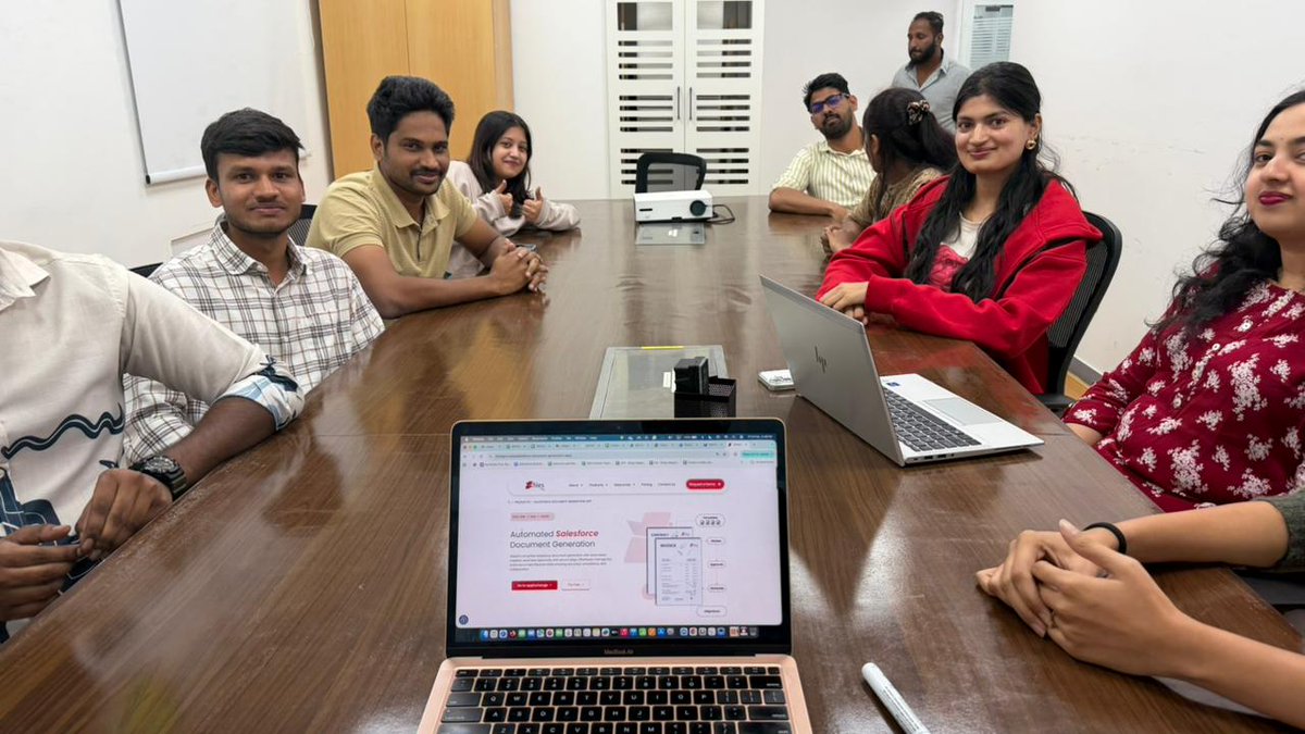 I_m_Sambit's tweet photo. Proud to be a part of this cross-functional team presenting #XfilesProDocGen at #AIKYAM2026 — where marketing, engineering, and customer success come together to showcase how DocGen in #Salesforce is evolving with real, production-ready AI. https://t.co/1Ex3k6mU31