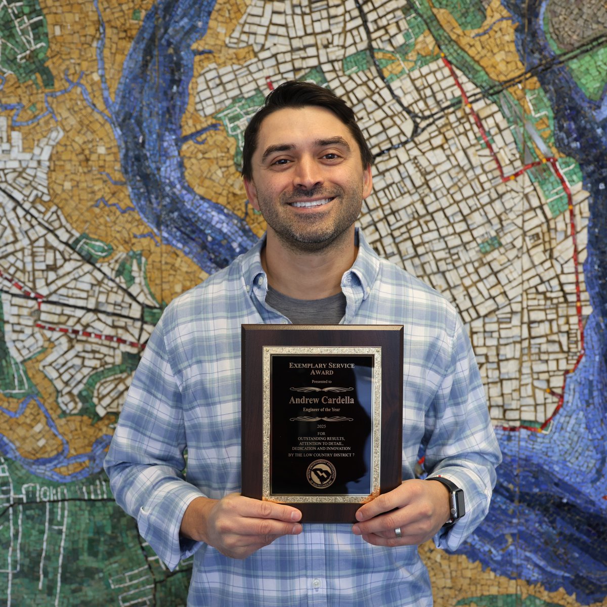 Congratulations to Andrew Cardella, engineer at our Plum Island Wastewater Treatment Plant, on receiving the Lowcountry District Engineer of the Year award from <a href="/WEA_SC/">WEA South Carolina</a>!