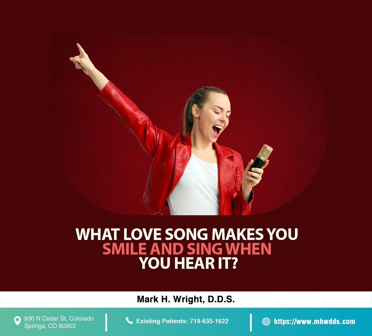 And when you smile, the whole world stops and stares for a while. Comment below with your favorite love song. #lovesong #valentinesday #loveisintheair #markhwrightdds #coloradosprings #CO