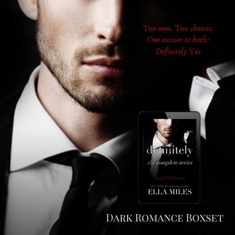 Definitely: The Complete Series is 99 cents this week only! Two men. Two choices. One answer to both: Definitely Yes.

Amazon: amzn.to/2V5FHlY
Apple: buff.ly/2FLLkAj
Kobo: buff.ly/2FKxZs7
Nook: bit.ly/3zD38IP
Google: buff.ly/339S5p8