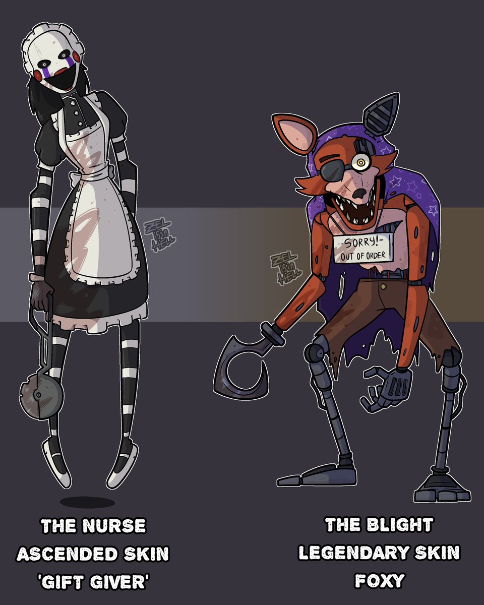 zelisinhell's tweet image. Fnaf x DbD concepts since I haven’t done any for a bit
The ones that everyone has made concepts for already lol