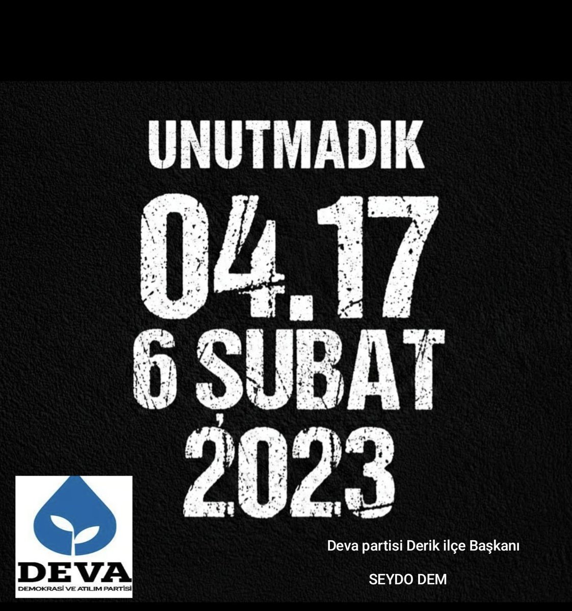 6 #Şubat 2023’te 10 ilimizi etkileyen Büyük depremin yıl Dönümünde, kaybettiğimiz tüm vatandaşlarımızı Rahmetle anıyor, yakınlarını yitiren ailelerimizin acısını yürekten paylaşıyoruz.
#deprem #06 #şubat #türkiye #depremzede
