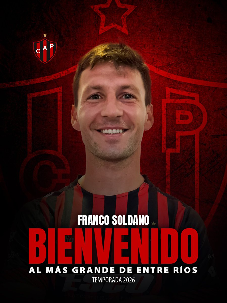 MDePasesPN's tweet photo. #MercadoDePases | 🤝 [OFICIAL] Franco Soldano es NUEVO jugador de #Patronato. El delantero llegó con el pase en su poder desde Juventud Las Piedras 🇺🇾 y firmó contrato hasta diciembre de 2026 ✍️🏼. https://t.co/laeeY3bdVB