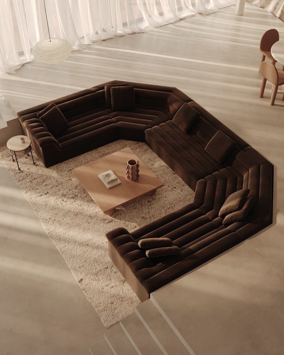 INTERIORPORN1's tweet image. This float sofa by Sarah Ellison is timeless