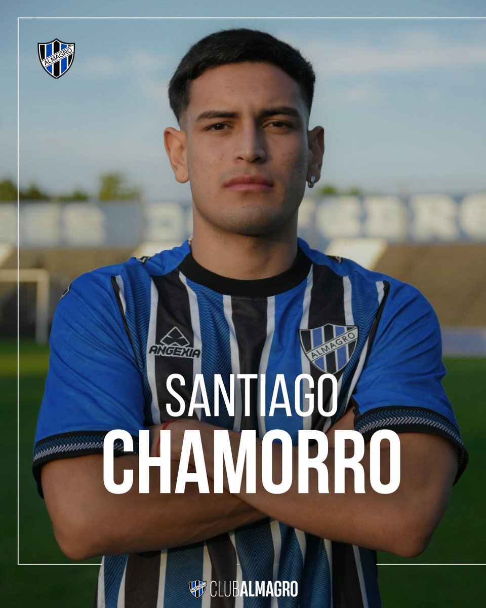 MDePasesPN's tweet photo. #MercadoDePases | 🤝 [OFICIAL] #Almagro incorporó a Santiago Chamorro, defensor central que llegó libre desde #BocaUnidos. Firmó hasta diciembre de 2026 ✍️🏼. https://t.co/0V33j2EOkB