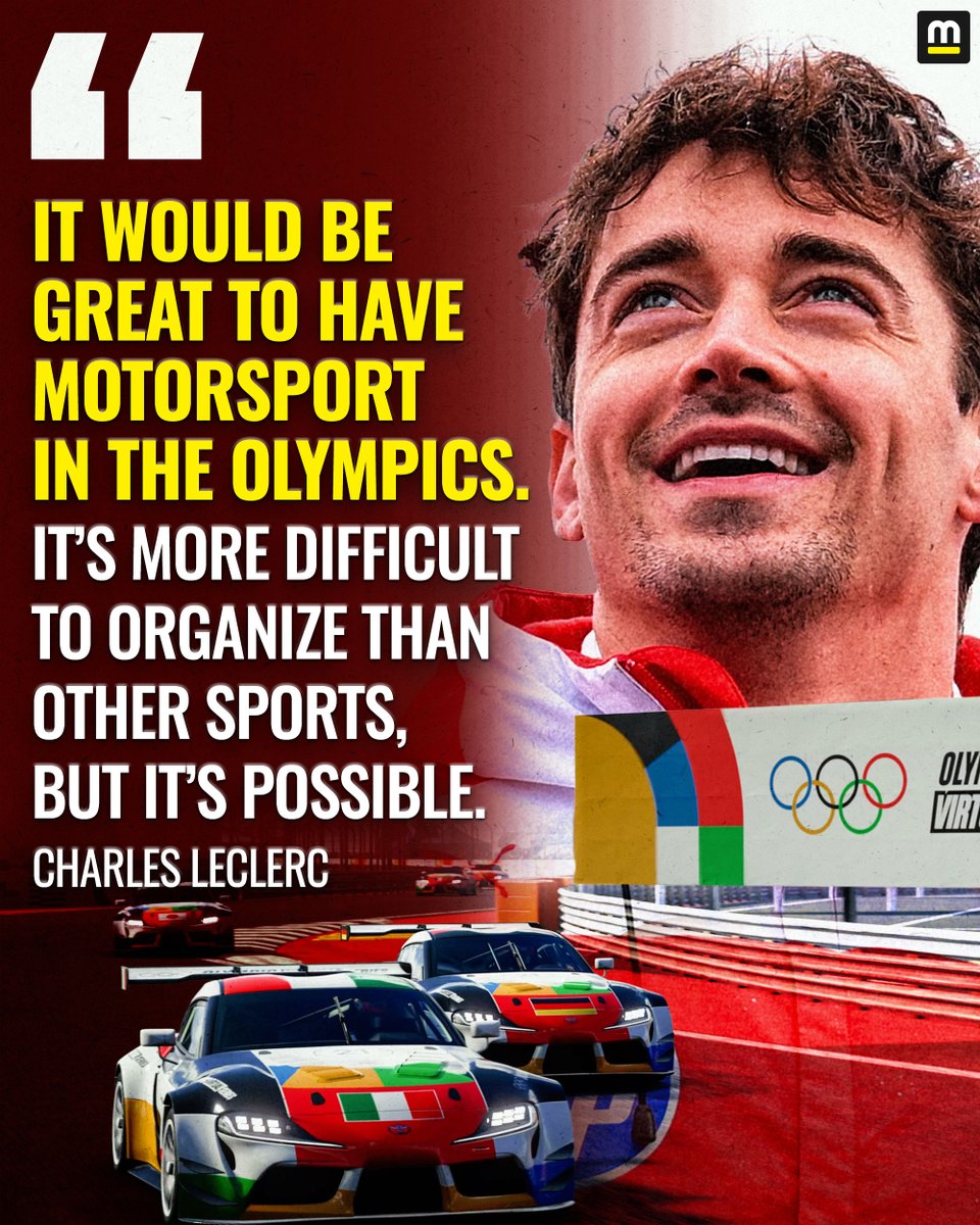 Motorsport's tweet photo. Charles Leclerc floated the idea of motorsport at the Olympics. 🏁

What would be your pick for the format? https://t.co/0yHU85Fgu8