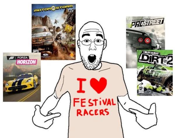 No se que fue esa bendición que el señor todo poderoso les dio a los desarrolladores a mediados y finales de los 2000s de hacer juegos de carreras con tematica de festival, pero joder que nos dejo tremendas joyitas atemporales ❤️‍🔥❤️‍🔥❤️‍🔥