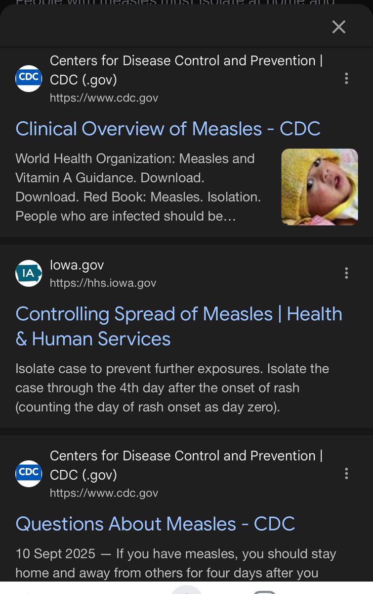 afolabi_ife's tweet photo. So everybody is piling on this post, and I just feel the need to say something (in her defense?).

According to public health guidance, measles is contagious from about 4 days before the rash appears to 4 days after. If she isolated for weeks, that’s way above what’s required 🤷‍♀️ https://t.co/r6VMNa1MLz