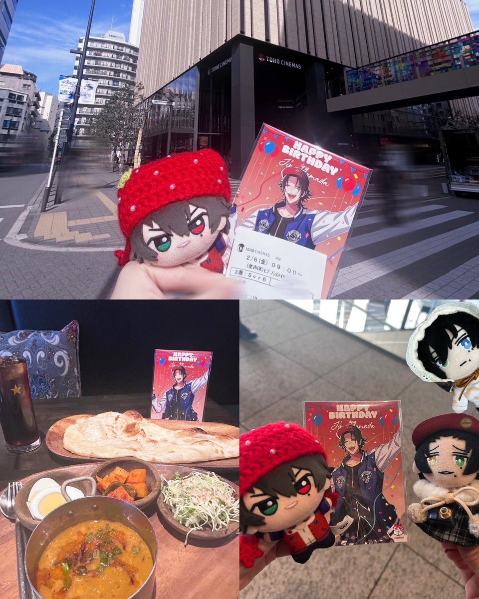 改めまして、じろちゃんお誕生日おめでとう❤️❤️❤️
今日は朝イチTOHO池袋で良いスタートを切ってグラシネも満喫して最高𝐃𝐚𝐲♪♪
気になってた池袋のカレー屋🍛🫓も行けて沢山Happy😁✨
今年もまだまだ世話になるぜ🦉👌