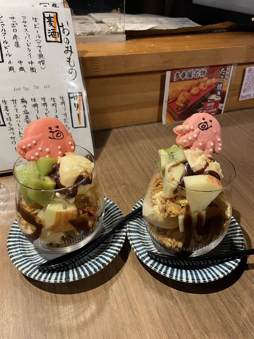 見て!タコ! と魚 いい誕生日だった