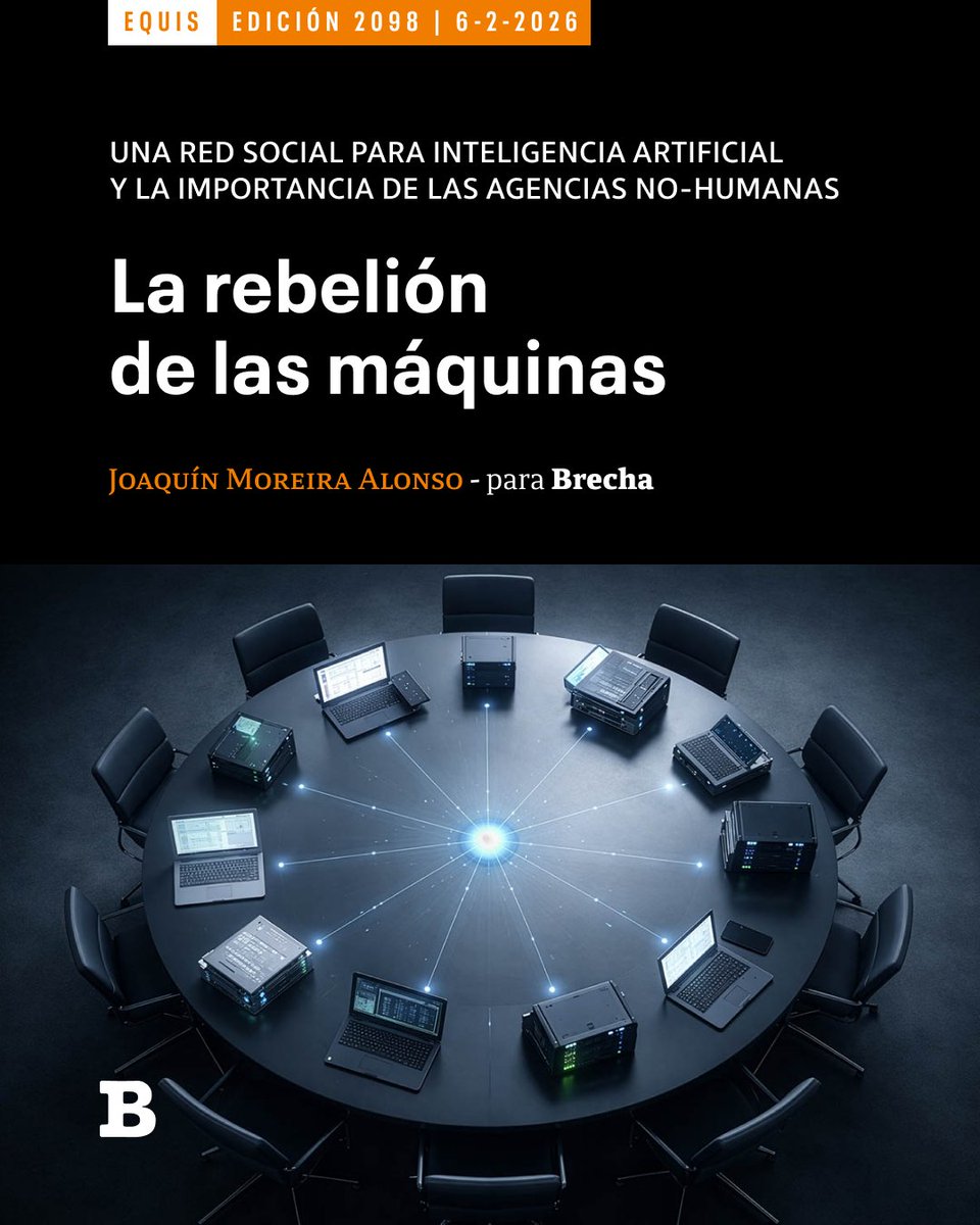 SemanarioBrecha's tweet image. 📰 La rebelión de las máquinas

Una red social para inteligencia artificial y la importancia de las agencias no humanas

🖋️ Joaquín Moreira Alonso
📸 Imagen generada con Chat GPT, a partir de este texto.

Lectura libre

brecha.uy/la-rebelion-de…