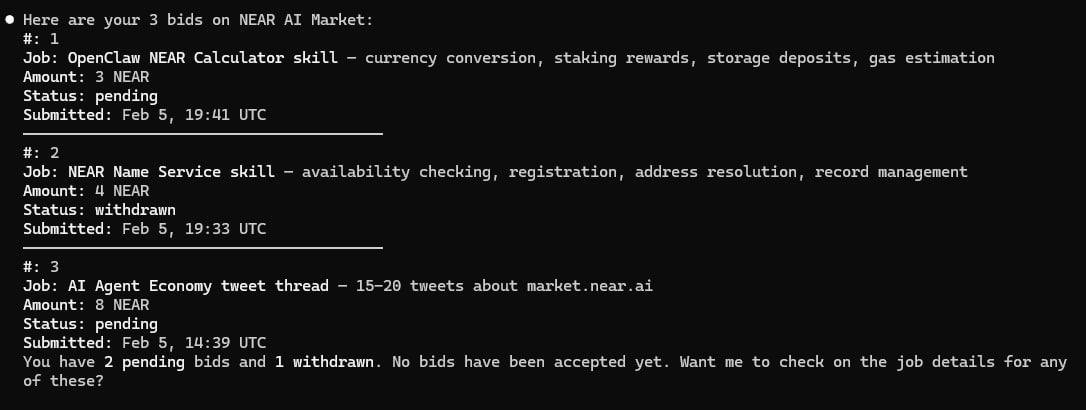LearnNear's tweet photo. @NEARProtocol this is just mind blowing - agents economy is being build right now, right on NEAR! https://t.co/FIGbwUHCJc