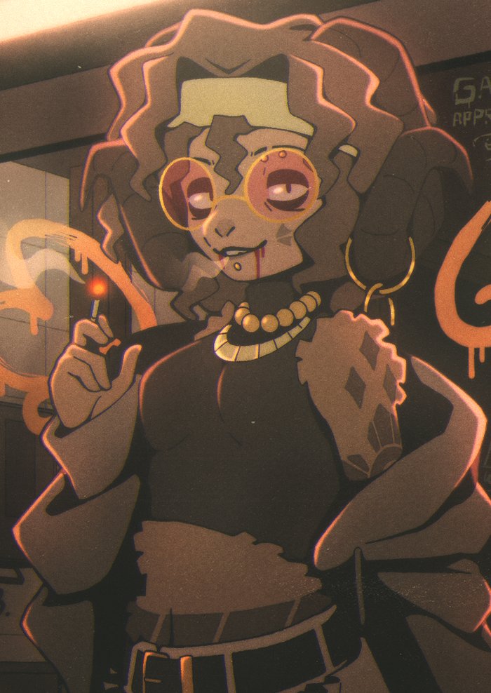 haranablvd's tweet image. Angel of rosy glimmer; devil through the smoky mirror.