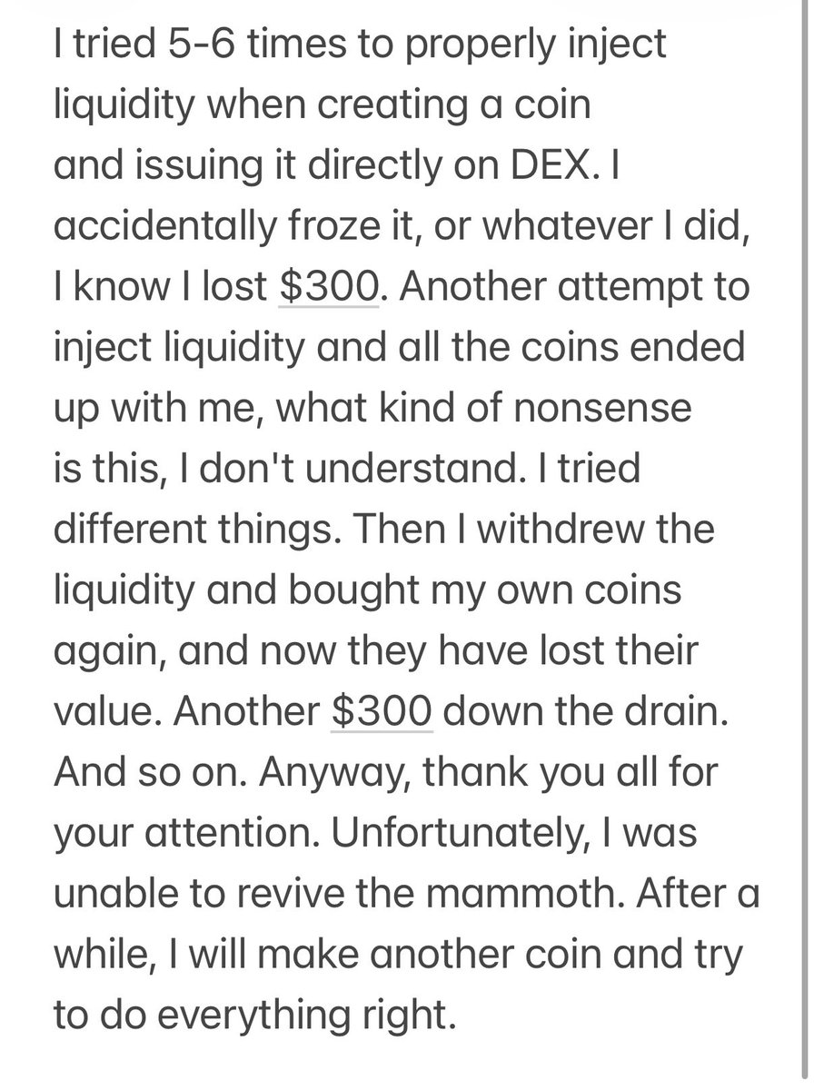 bigmamocoin's tweet photo. We couldn't bring the mammoth back to life 🦣 https://t.co/i9vSqeewGm
