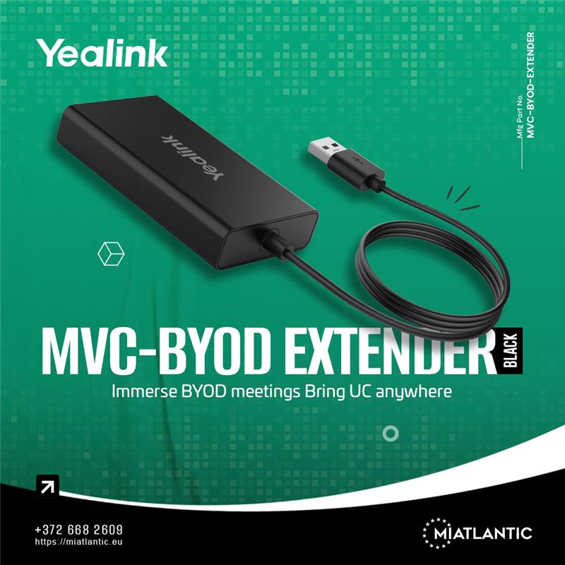MVC-BYOD-EXTENDER allows any laptop to plug into your Teams Room and use the room camera, microphones, and display without disrupting your Microsoft Teams setup.

👇
info@miatlantic.eu | +372 6682609

miatlantic.eu/en/mvc-byod-ex…

#MIATLANTIC #Yealink #MvcByodExtender #tallinnestonia