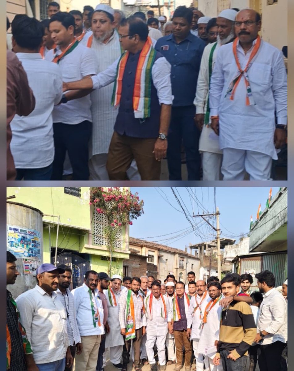 Muncipal Election Campain @Bhainsa..Dr Riyaz Chairman State Libraries Corporation 💐