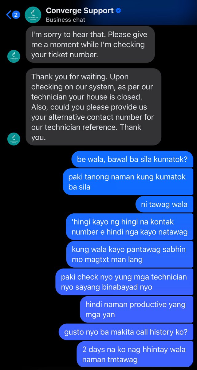 imJackAS's tweet photo. @ExperienceCNVRG pakituruan naman mga technician nyo pano kumatok. Bigyan nyo na dn pangload para makatawag. kawawa naman. @ConvergeSupport  #converge https://t.co/Vvg4xWY3qe