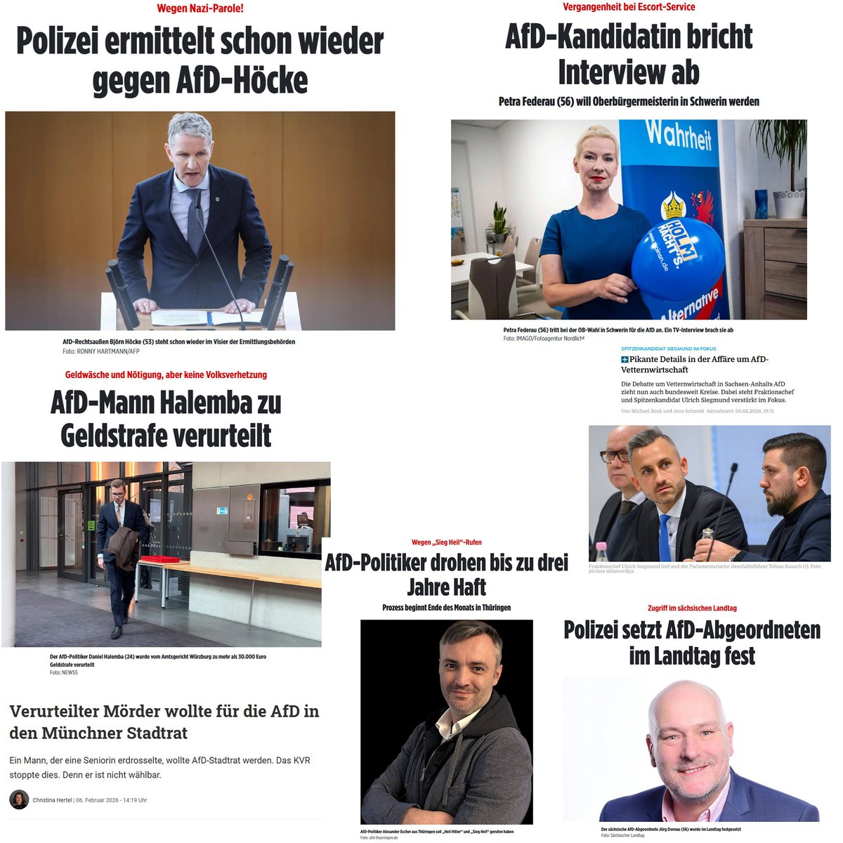 Eine Woche AfD: Ermittlungen, Haftdrohungen, Urteile, Interviewabbrüche. Und sie nennen das „Alternative“.
Alternative zu was – Rechtsstaat, Anstand, Realität?
Spoiler: Nein.
#AfD #Skandalwoche #AfDVerbotSofort