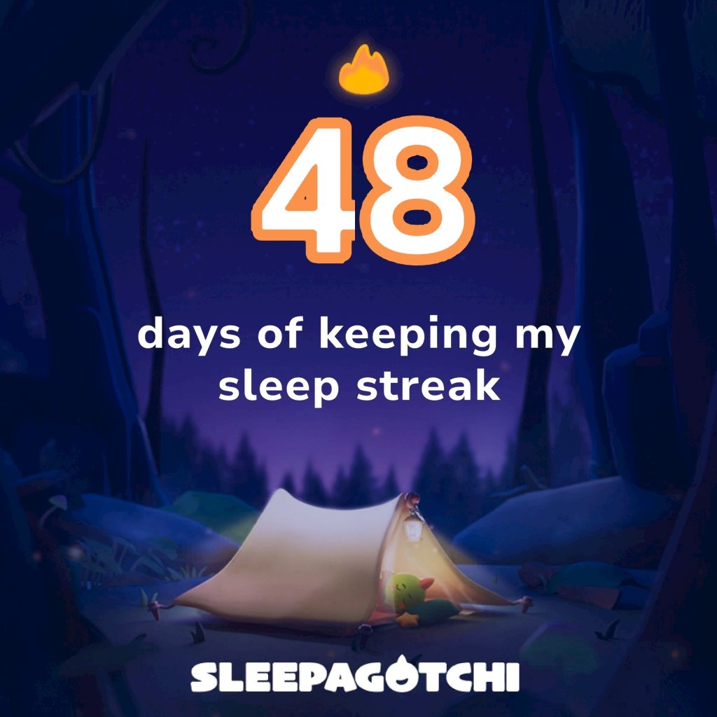 Got a sleep streak and vSLEEP!
Join me on Sleepagotchi.
sleepagotchi.com