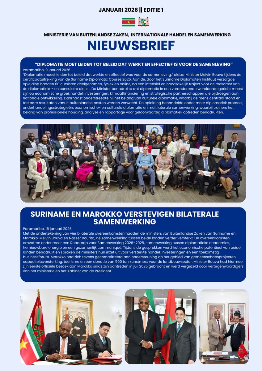 Ministry of Foreign Affairs Suriname tweet media