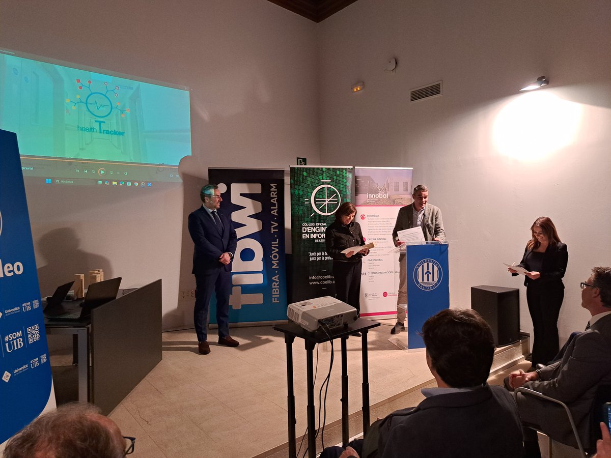 FundacioBit's tweet image. El projecte #HealthTracker reconegut com a millor projecte informàtic en els I Premis @coeiib! 🏆
Un pas més cap a la sanitat digital basada en dades i centrada en el pacient. 👩‍⚕️📲
#Innovació #SalutDigital #Tecnologia #PremisCOEIIB 
Enhorabona companys! 
fundaciobit.org/el-projecte-he…