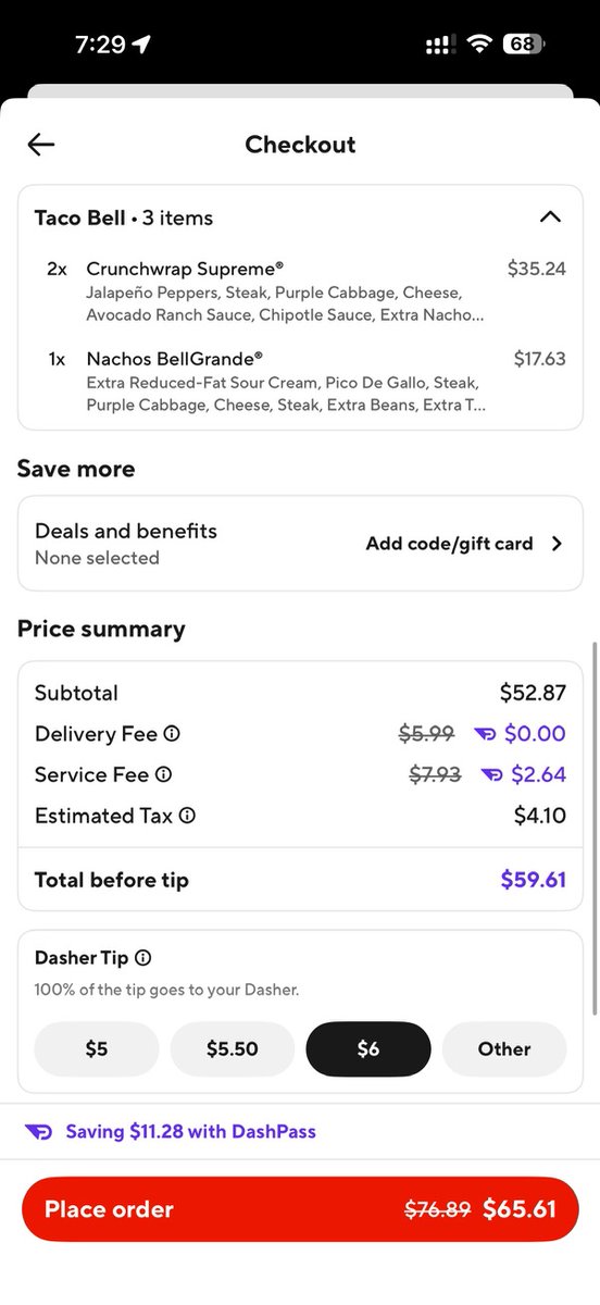 ijoshuajohnson's tweet image. Fund my $1,300/mo DoorDash expenses.. the heart wants what the heart wants - and mine wants Taco Bell with steak.