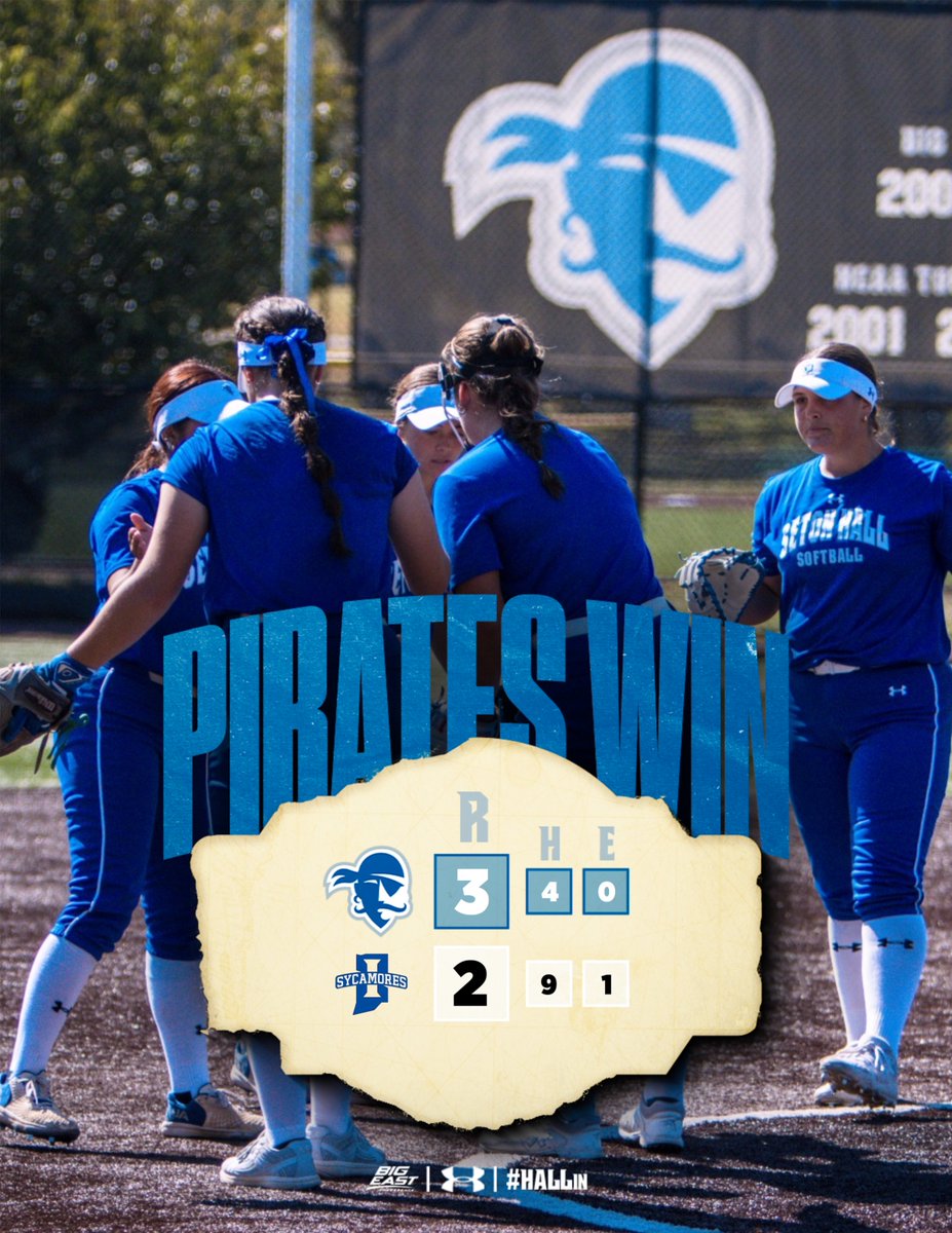 SHUSoftball's tweet photo. Walk-off bomb for win no. 1 💣

Sophia DeMarco walks it off against Indiana State and we're 1-0 to start 2026!

#HALLin🔵⚪️ | #HooksUp🪝 https://t.co/1upfLdn0kf