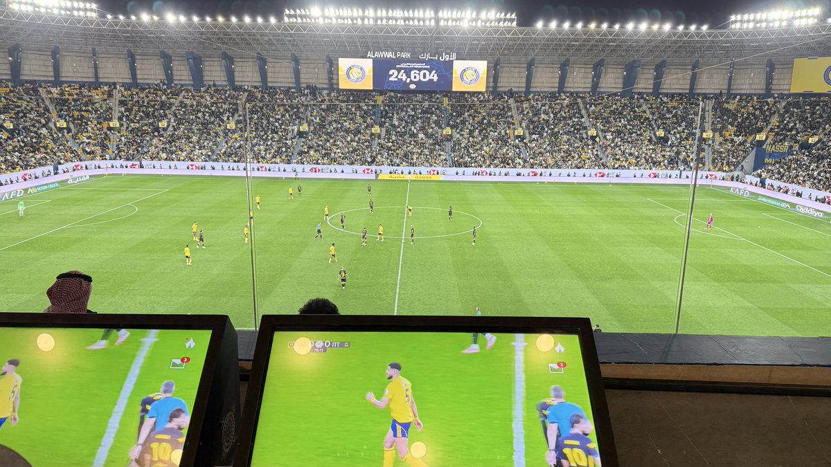 #النصر بخير ما دام يملك مثل هذا الجمهور الوفي، الذي يعرف دوره، ومكانته، وأنه المؤثر الأول في نتائج الفريق ومسيرته منذ تأسيسه، حتى اليوم.

ألف مبروك للعشاق هذا الفوز المهم في مشوار الفريق في الدوري💛